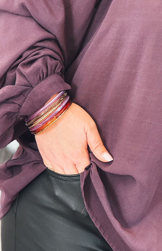 Lavender RAINBOW bangle bracelet