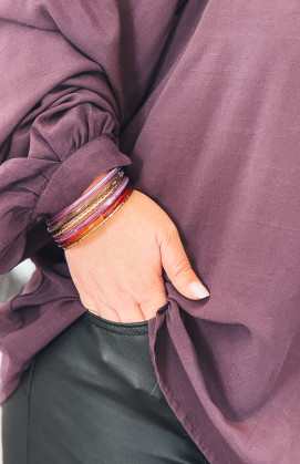 Lavender RAINBOW bangle bracelet