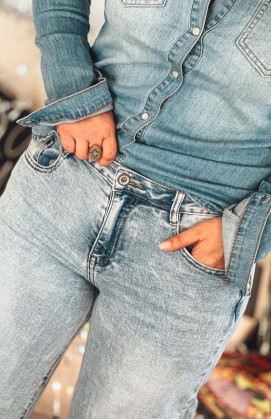 Jean HOPE bleu clair vintage