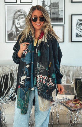 Black CELIA scarf