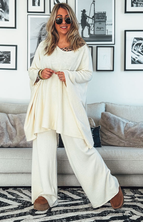 Pull ROSS manches 7/8 beige clair