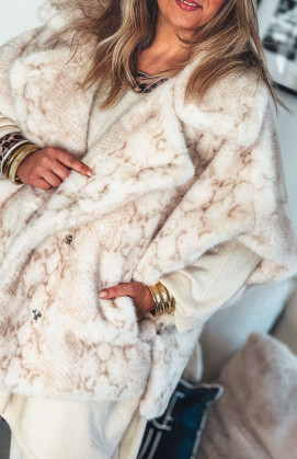 Veste DONATELA manches courtes crème