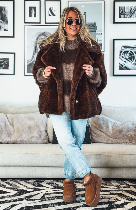 Veste DONATELA manches courtes chocolat