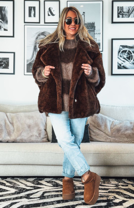 Chocolate MAXIMILIEN sweater