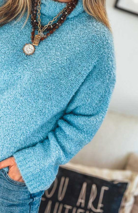 Pull RAYAN bleu clair