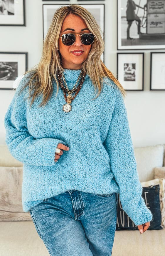 Pull RAYAN bleu clair