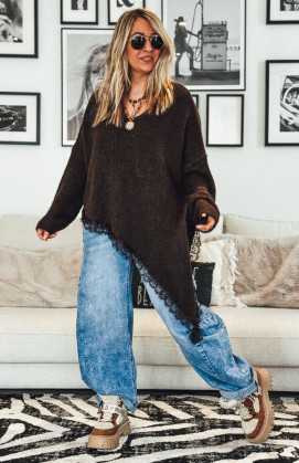 Chocolate ZELIO sweater