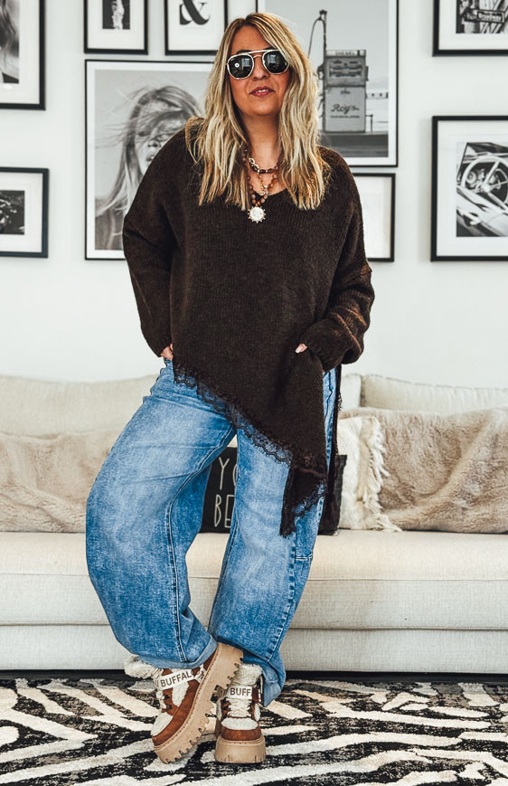 Chocolate ZELIO sweater