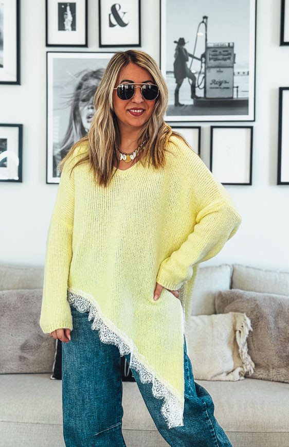 Pull ZELIO jaune clair