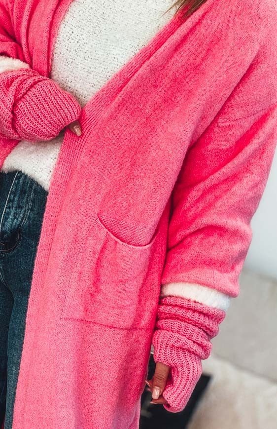 Gilet TINO long rose