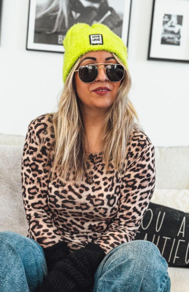Neon yellow STEFY beanie
