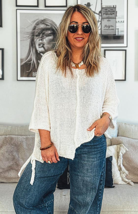 Pull HARRY manches 7/8eme écru