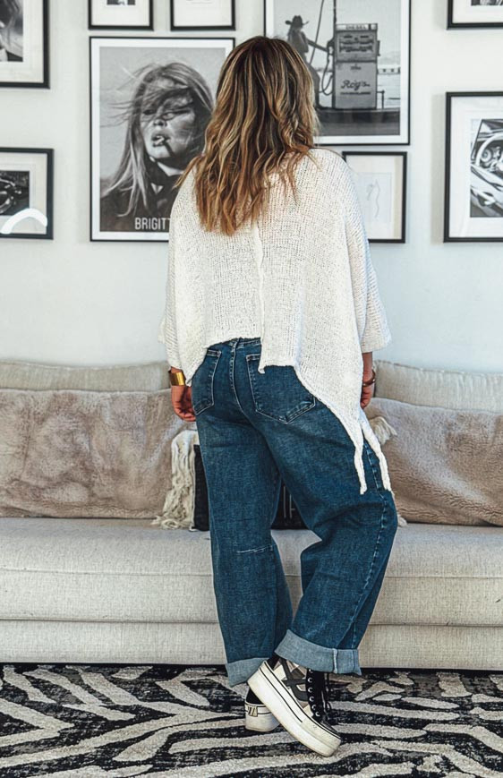 Ecru HARRY 7/8th sleeves sweater