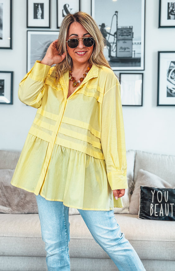 Light yellow LINETTE tunic