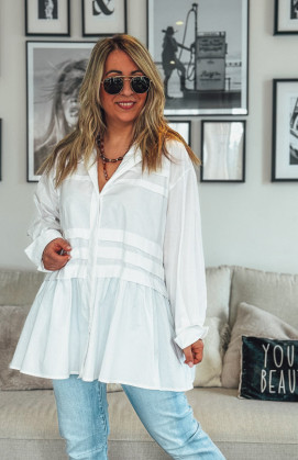 White LINETTE tunic