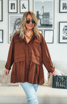 Chocolate LINETTE tunic