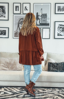 Chocolate LINETTE tunic