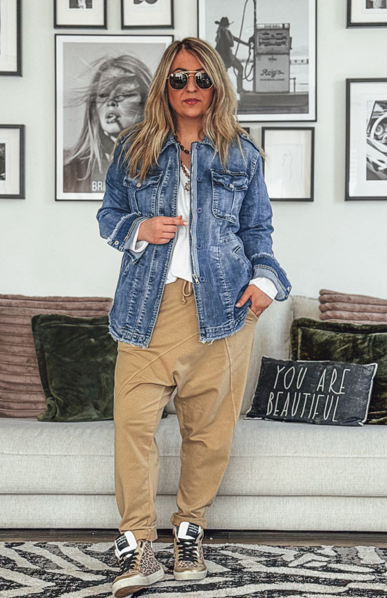 Veste ALIZÉE bleu vintage