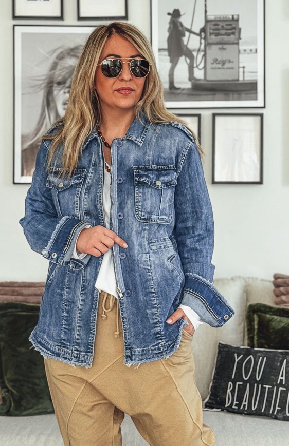 Vintage blue ALIZÉE jacket