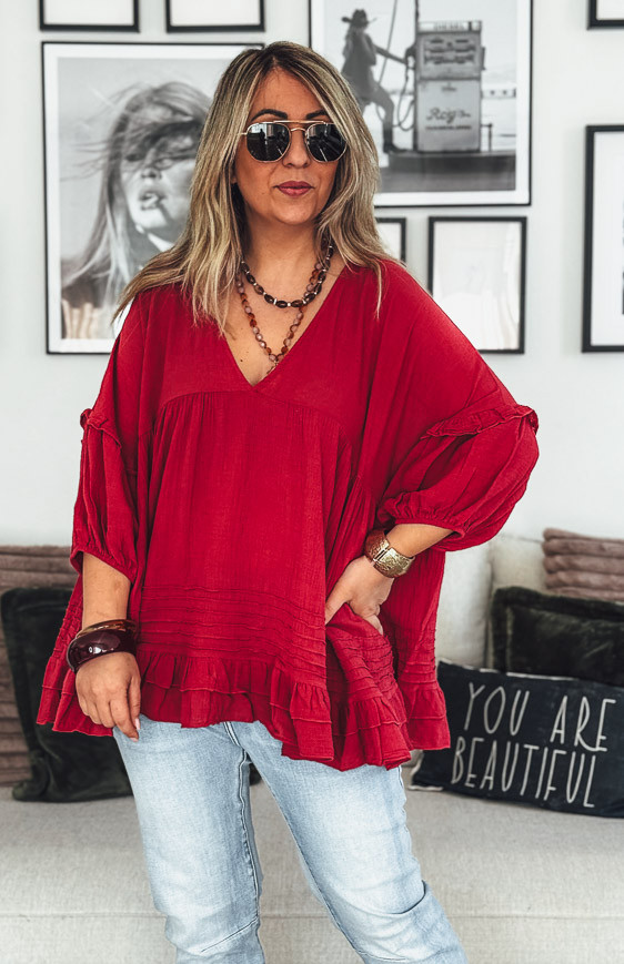 Cherry LEONE 3/4 sleeves tunic