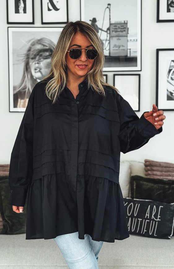 Black LINETTE tunic