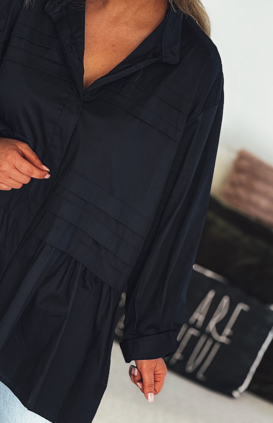 Navy blue LINETTE tunic