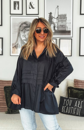 Navy blue LINETTE tunic