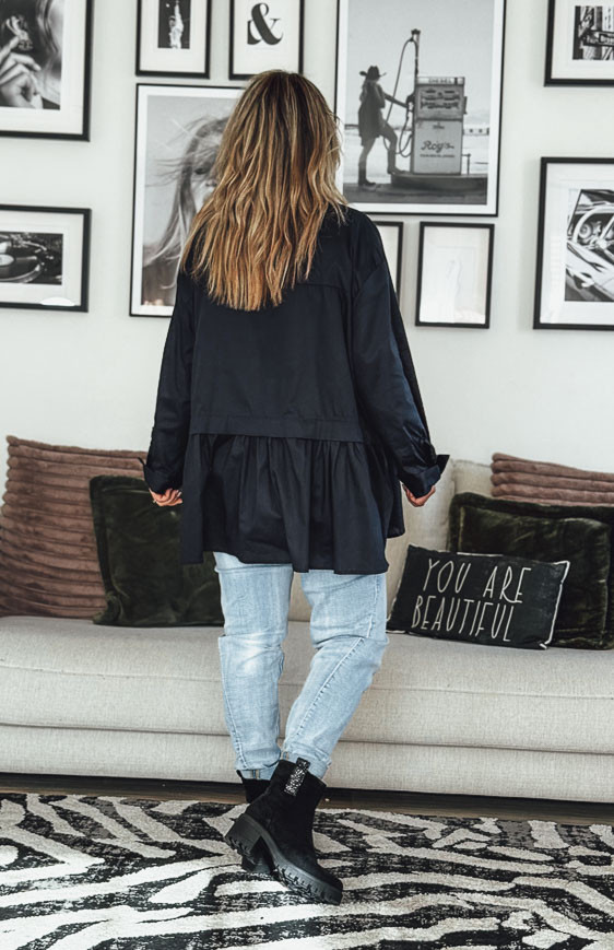 Navy blue LINETTE tunic