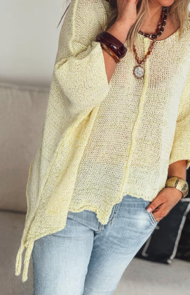 Pull HARRY manches 7/8eme vanille