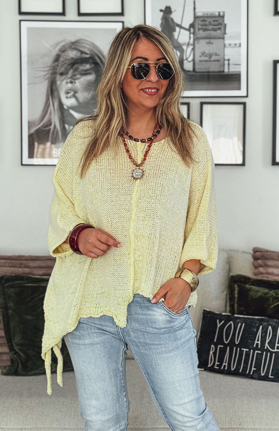 Pull HARRY manches 7/8eme vanille