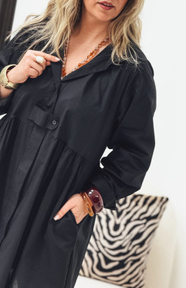 Robe HELENE courte noire