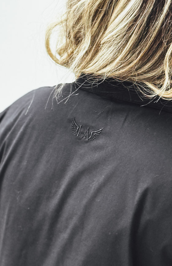 Black HELENE short dress