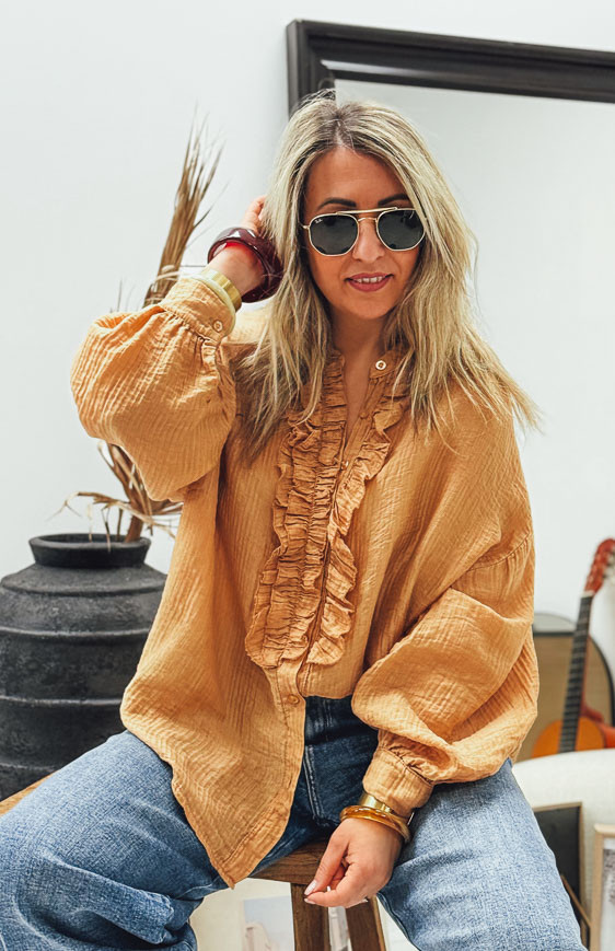 Chemise ENOLA camel