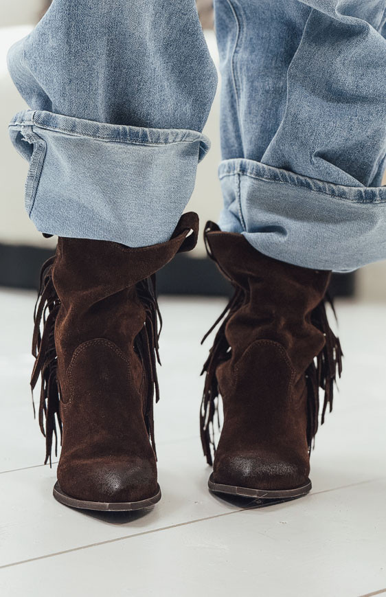 Chocolate DAKOTA ankle boots