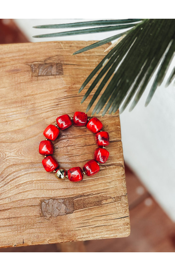 Bracelet MALAGA rouge