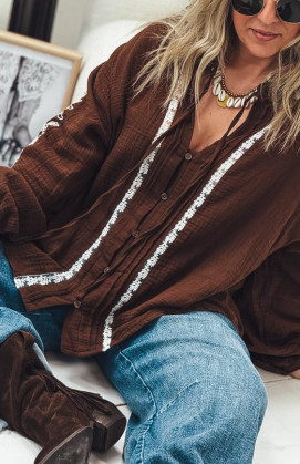 Chemise MILLY chocolat