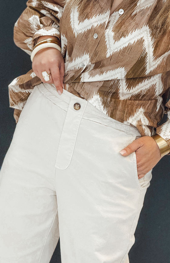 Beige ALEJANDRO pants