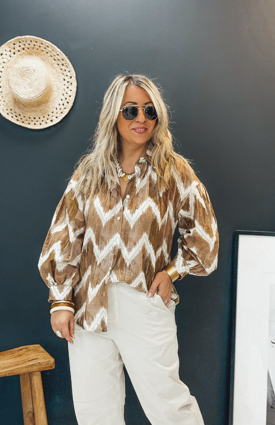 Chemise AGOSTINA marron