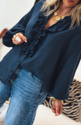 Chemise ENOLA bleu foncé