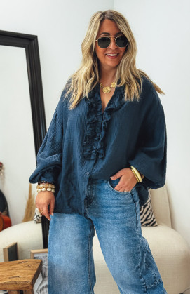 Chemise ENOLA bleu foncé