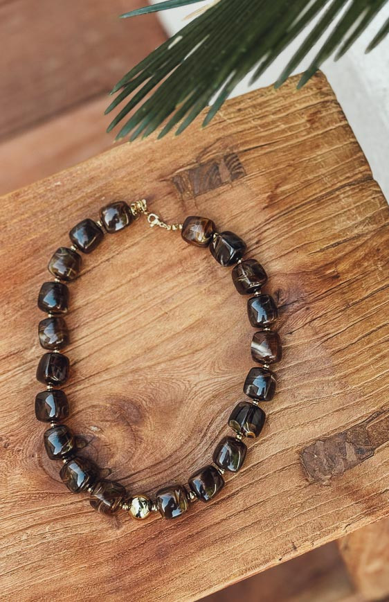 Chocolate MALAGA necklace