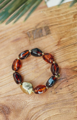 Bracelet OSIKA ambré