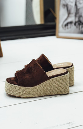 Chocolate NAPLES mules