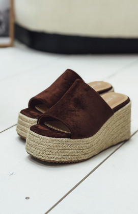 Chocolate NAPLES mules