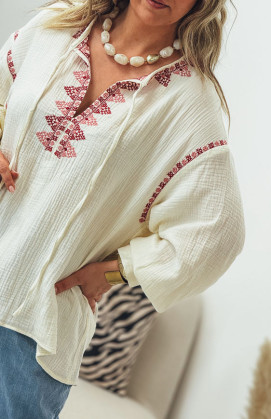 Light beige HANAE blouse