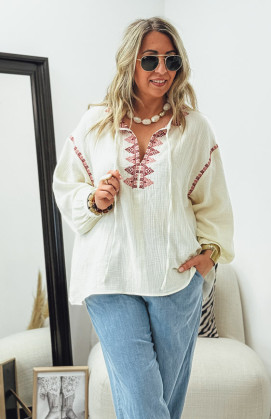 Blouse HANAE beige clair