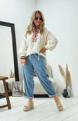 Light beige HANAE blouse