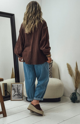 Blouse HANAE chocolat