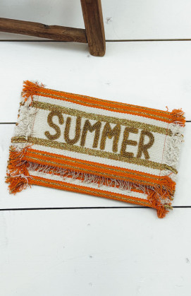 Orange MOOD large clutch bag