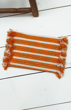 Orange MOOD large clutch bag